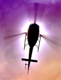 Flying Helicopter Aircraft Aviation